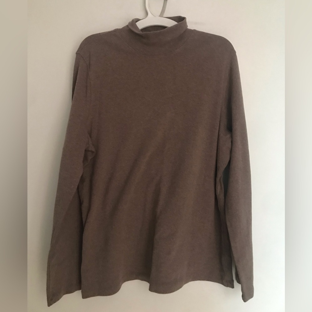 HEATHERED GREY - NIB Pendleton Mock Turtleneck, size Large